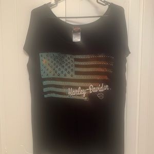 Harley Davidson Cap Sleeve Tee
